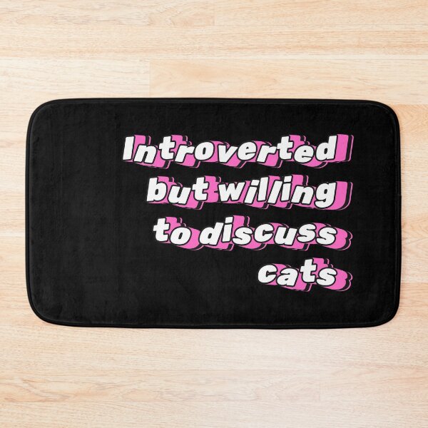 Item preview, Introverted but willing to discuss cats designed and sold by YQvibe Studio.