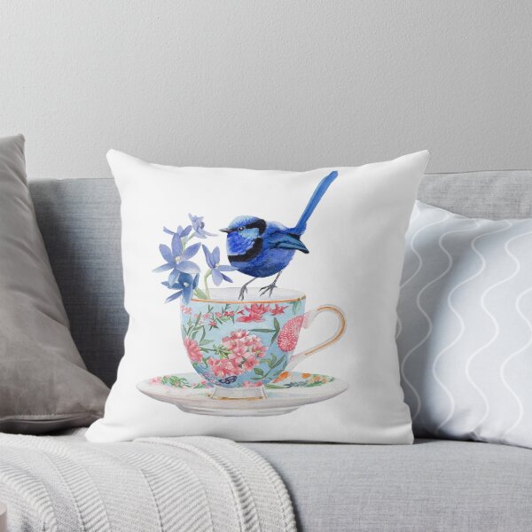 Item preview, Taza de té de reyezuelo azul macho designed and sold by PollaPosavec.