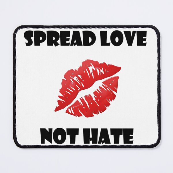 Item preview, Spread Love Not Hate Kiss Emoji designed and sold by TiffanyTTees.