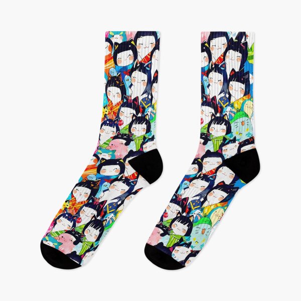 Item preview, Kawaii Cats Pattern  designed and sold by Domo-Design.