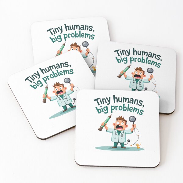 Item preview, Tiny Humans, Big Problems - Funny paediatric designed and sold by catthemedic.