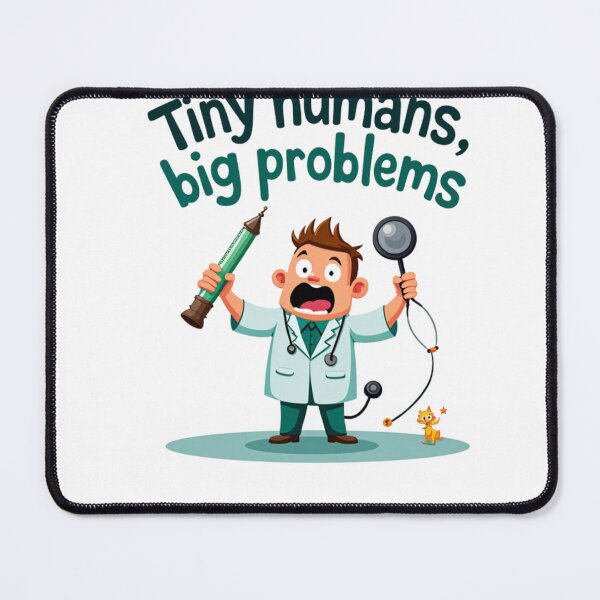 Item preview, Tiny Humans, Big Problems - Funny paediatric designed and sold by catthemedic.