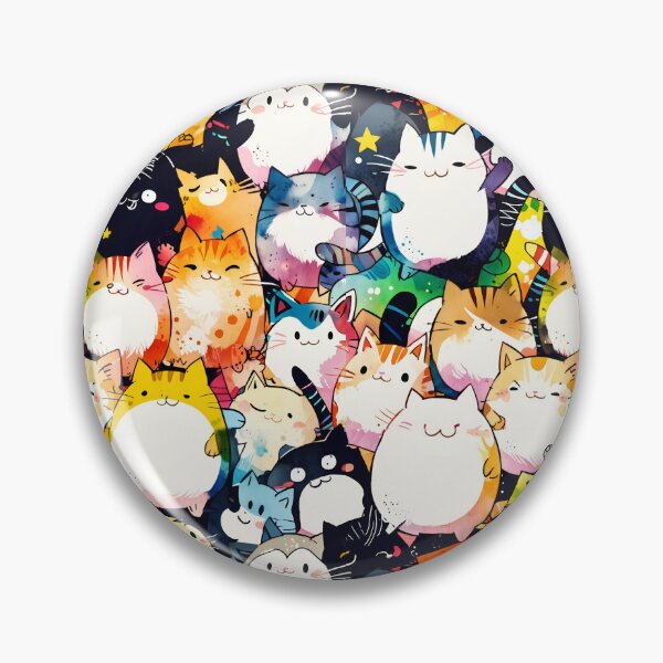Item preview, Kawaii Cats Pattern  2 designed and sold by Domo-Design.