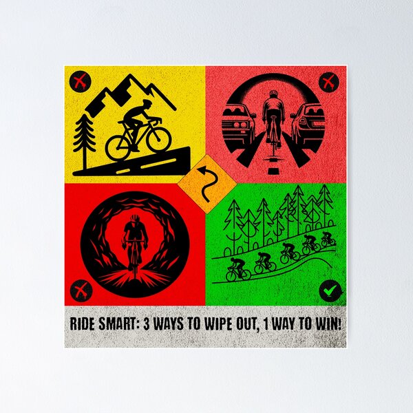 Item preview, Cycling Safety Rules: Humor and Motivation T-Shirt designed and sold by STB-CREATION.