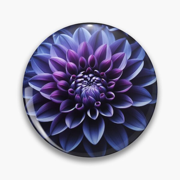 Item preview, indigo dahlia, macro photography designed and sold by Dogandesighn.