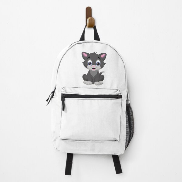 Item preview, Sitting happy gray cat - AA0059A designed and sold by LionsHut.