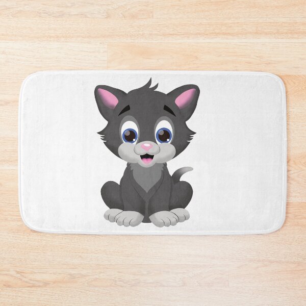 Item preview, Sitting happy gray cat - AA0059A designed and sold by LionsHut.