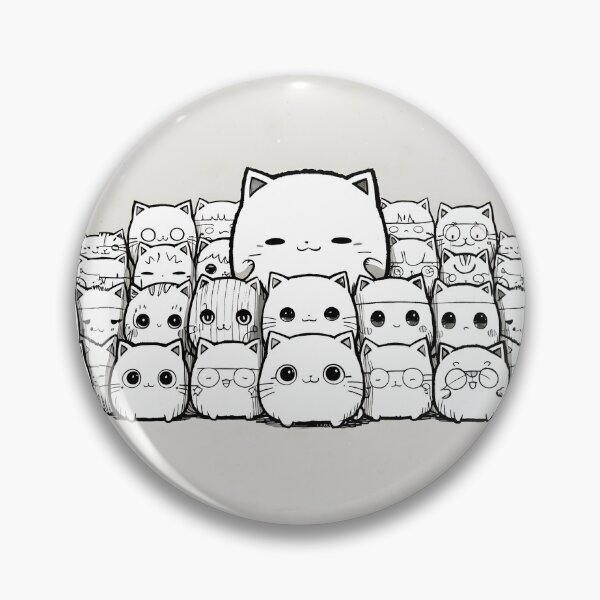 Item preview, Kawaii Cats Pattern  3 designed and sold by Domo-Design.