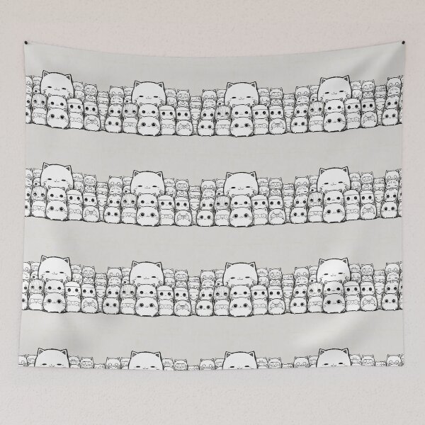 Item preview, Kawaii Cats Pattern  3 designed and sold by Domo-Design.