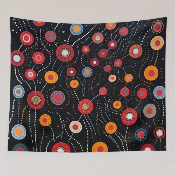 Item preview, Aboriginal Inspired Dot Art - Night Lights designed and sold by GrinGalore.