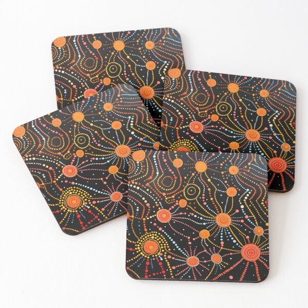 Item preview, Aboriginal Inspired Dot Art - Night Lights Lumens designed and sold by GrinGalore.