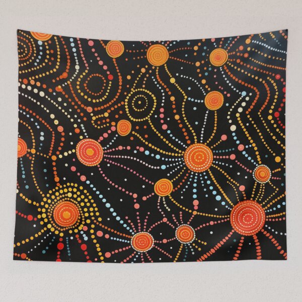 Item preview, Aboriginal Inspired Dot Art - Night Lights Lumens designed and sold by GrinGalore.