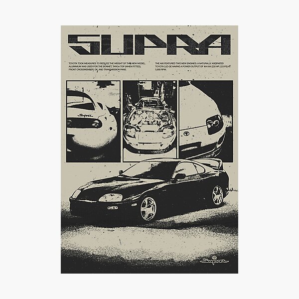 Item preview, Toyota Supra MK4 Retro Style designed and sold by aliigal.