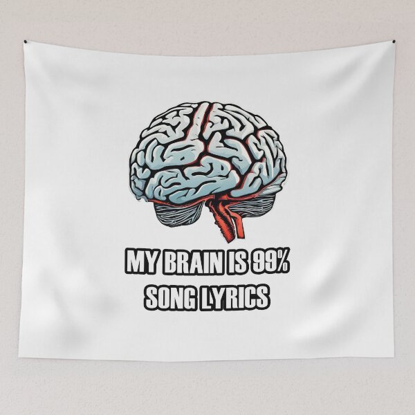 Item preview, My Brain Is 99% Song Lyrics 1 designed and sold by Tom-Johnson.