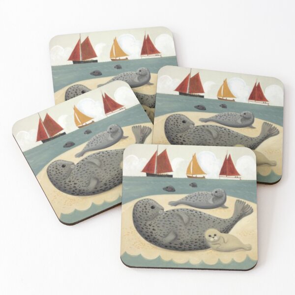 Item preview, Relaxed Seals On The Sandbank designed and sold by iamdesigns14.