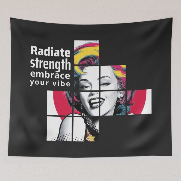 Item preview, Radiate Strength Embrace Your Vibe Pop Art Confidence designed and sold by SplashTastic.