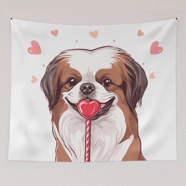 Item preview, Valentine's Day Tibetan Spaniel Love designed and sold by GoodyPaws.