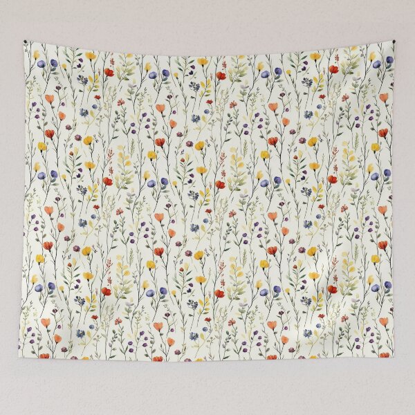 Item preview, Watercolor Native Afghani Flora, Flower, Wild Flowers, Bush Flowers  designed and sold by PapuruDesigns.