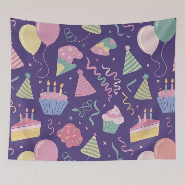 Item preview, Party Time Seamless Pattern designed and sold by Furbulous Faces.