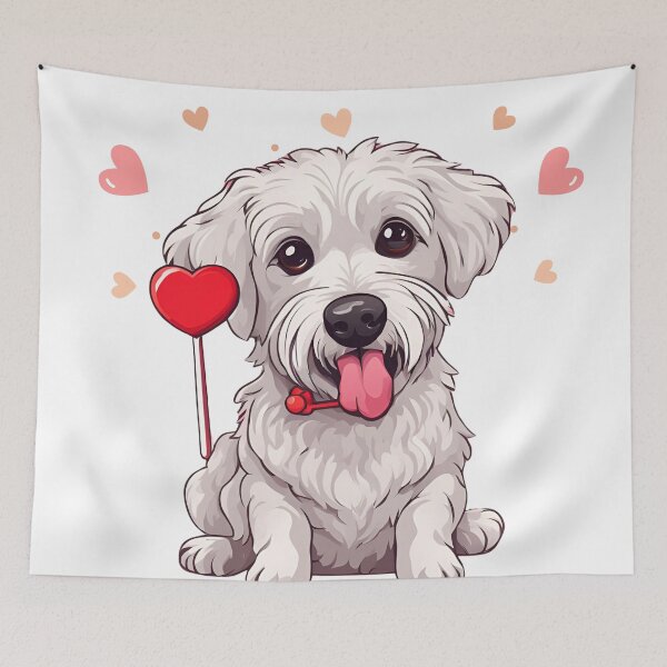 Item preview, Valentine's Day Coton de Tulear Love designed and sold by GoodyPaws.