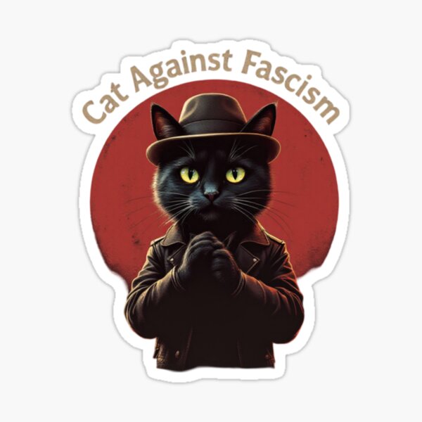 Artikel-Vorschau von Katze gegen Faschismus, designt und verkauft von ABOUZAKARIAE.