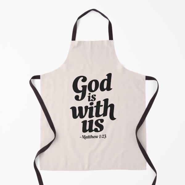 Item preview, God is With Us Matthew 1:23 | Calligraphy Bible Verse Christian Faith Art designed and sold by KnitLuv.