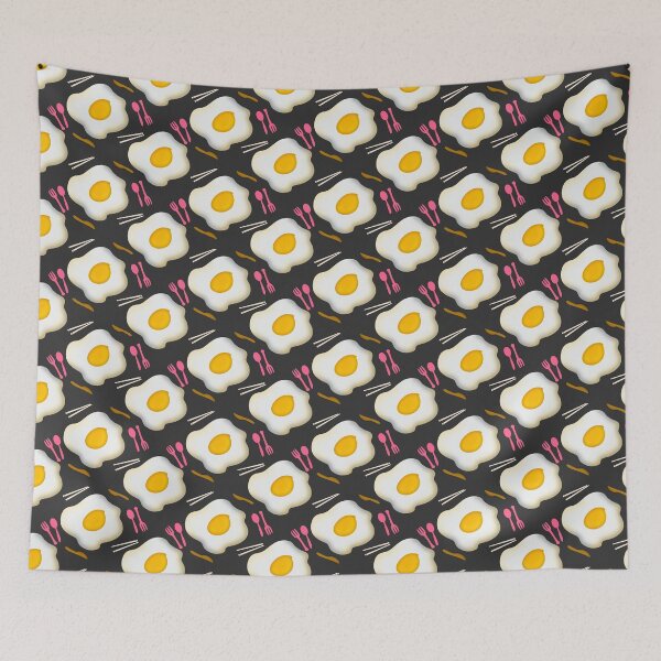 Item preview, Egg and Cutlery Pattern  designed and sold by SamartkitDesign.