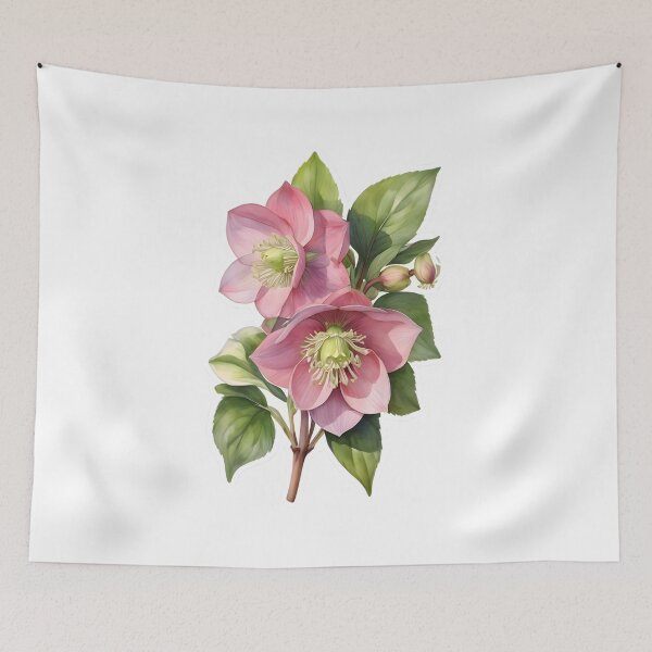 Item preview, Pink Hellebore (Christmas Rose) designed and sold by HOMETOWN86.
