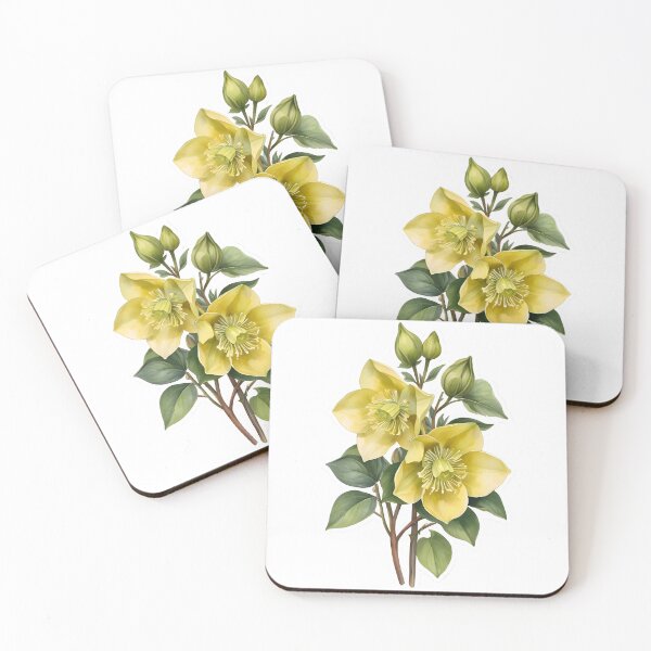 Item preview, Yellow Hellebore (Christmas Rose) designed and sold by HOMETOWN86.