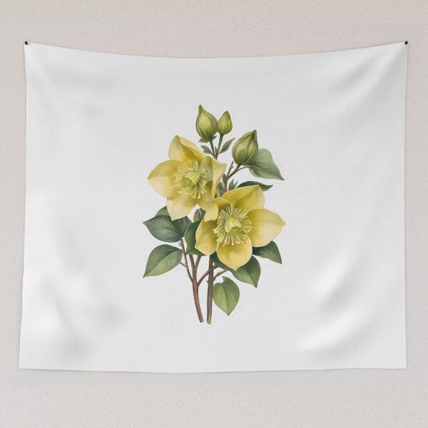 Item preview, Yellow Hellebore (Christmas Rose) designed and sold by HOMETOWN86.