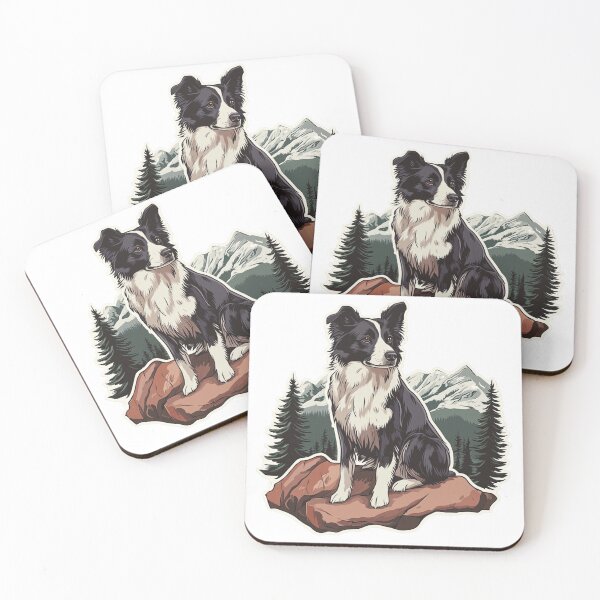 Item preview, Border Collie Mountains and Rock designed and sold by NicolasGlowArt.