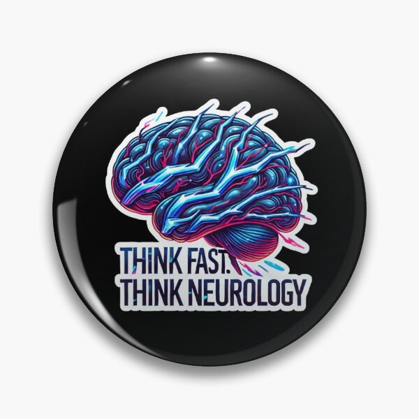 Item preview, Think Fast, Think Neurology – Futuristic Brain designed and sold by EuropeanPrints.