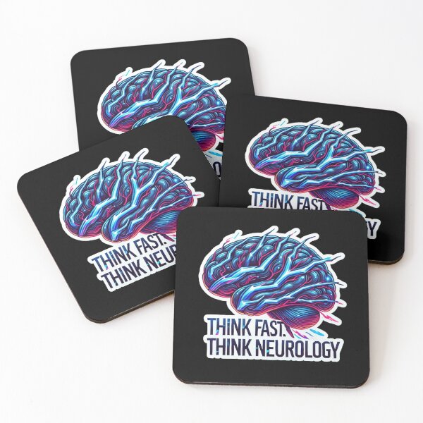 Item preview, Think Fast, Think Neurology – Futuristic Brain designed and sold by EuropeanPrints.