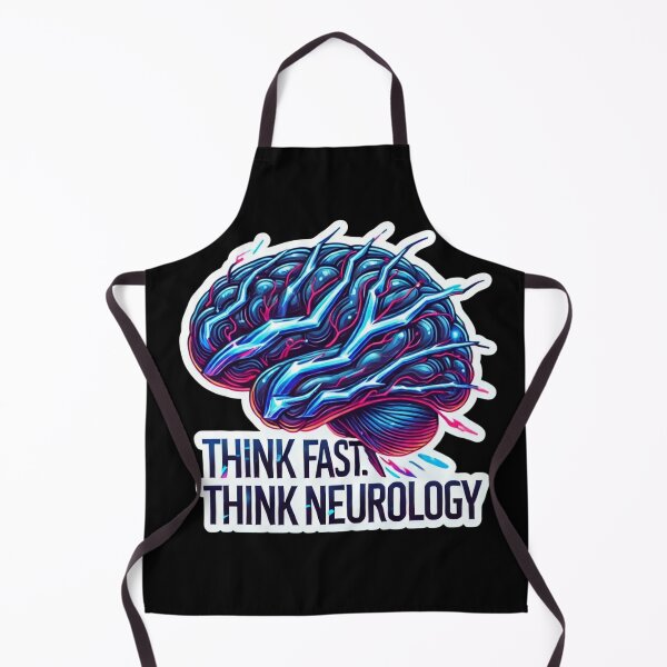 Item preview, Think Fast, Think Neurology – Futuristic Brain designed and sold by EuropeanPrints.