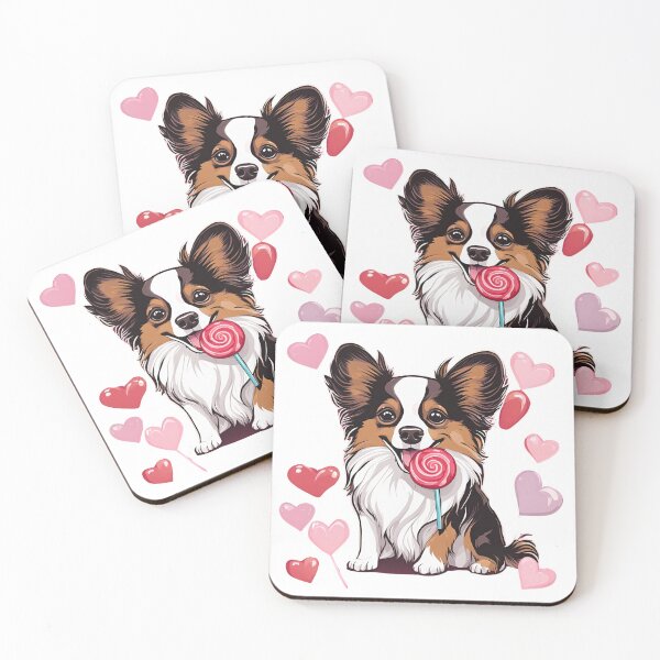 Item preview, Valentine's Day Papillon Love designed and sold by GoodyPaws.