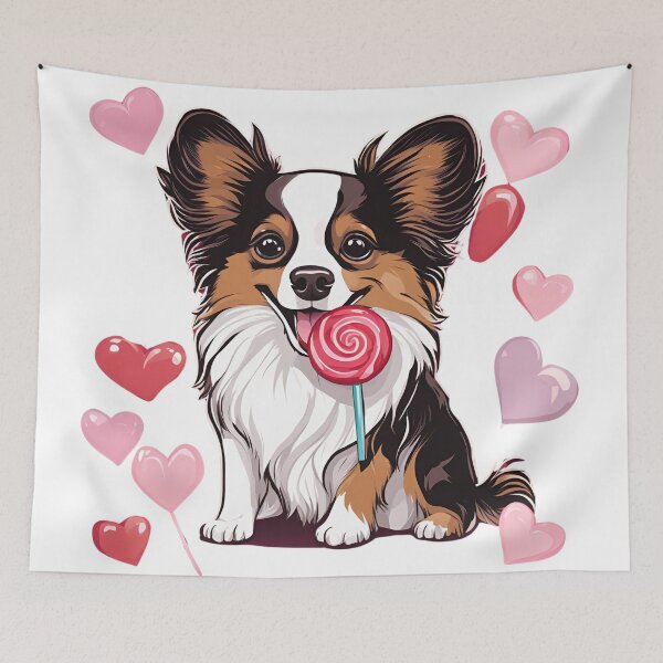 Item preview, Valentine's Day Papillon Love designed and sold by GoodyPaws.