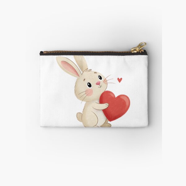 Item preview, A cute rabbit holds a red heart. designed and sold by DedeeArtthai.