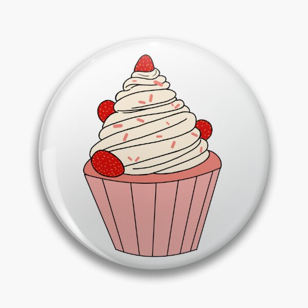 Aperçu de l'œuvre Cupcake aux fraises créée et vendue par AnonymousCocoa.