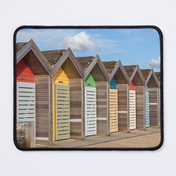Item preview, Colorful Beach Huts Along a Seaside Promenade at Blyth designed and sold by David Patterson.