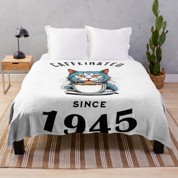 Item preview, Cat Caffeinated Since 1945 designed and sold by LegendaryDesigns.