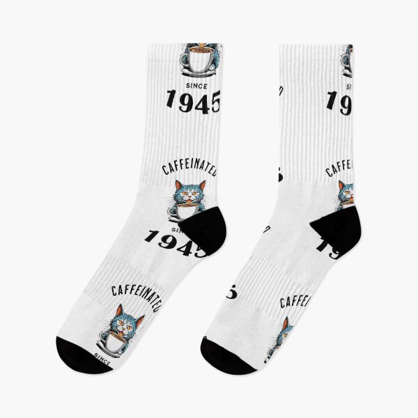 Item preview, Cat Caffeinated Since 1945 designed and sold by LegendaryDesigns.