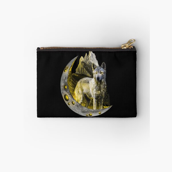 Item preview, Wolf within the moon - GOLD designed and sold by StefAnimal.