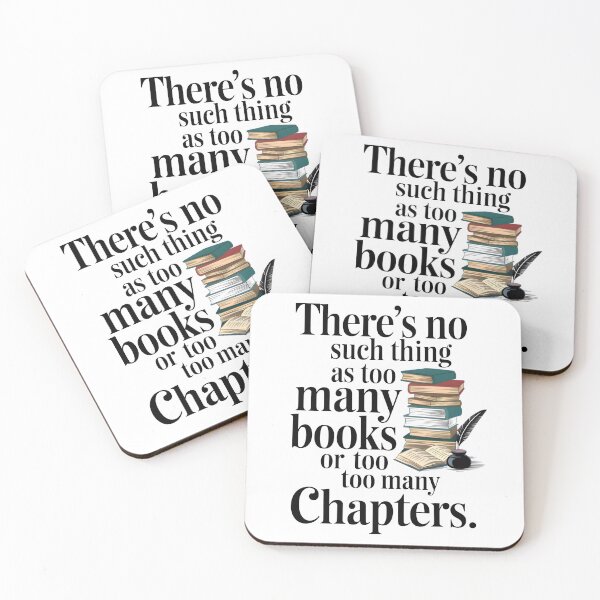 Item preview, Too Many Books? Never! - Book Lover's Quote Design designed and sold by SalahuTheBoss.