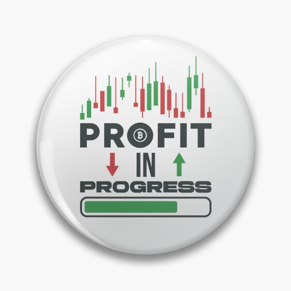 Item preview, Profit In Progress Crypto Investor & Bitcoin Trader Funny designed and sold by venomousvector.