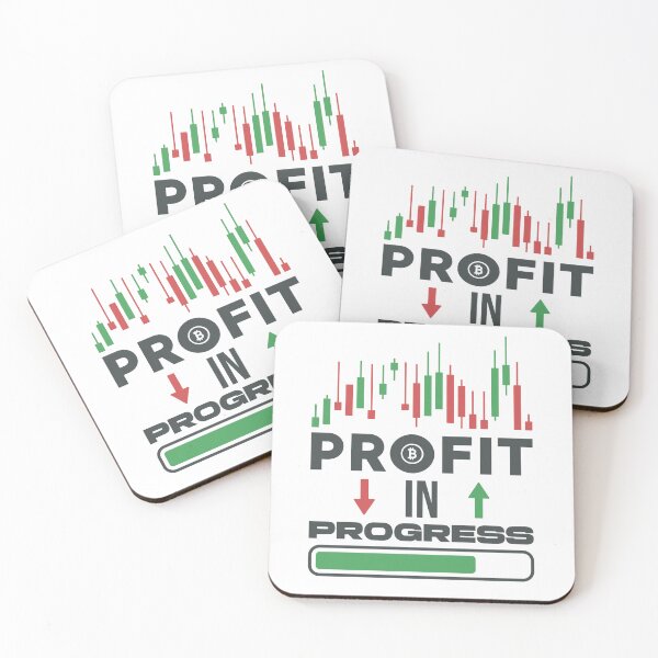 Item preview, Profit In Progress Crypto Investor & Bitcoin Trader Funny designed and sold by venomousvector.
