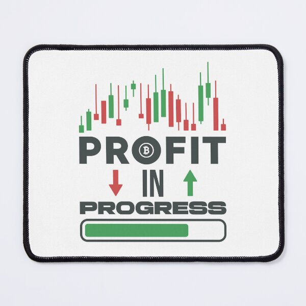 Item preview, Profit In Progress Crypto Investor & Bitcoin Trader Funny designed and sold by venomousvector.