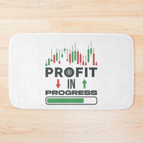 Item preview, Profit In Progress Crypto Investor & Bitcoin Trader Funny designed and sold by venomousvector.