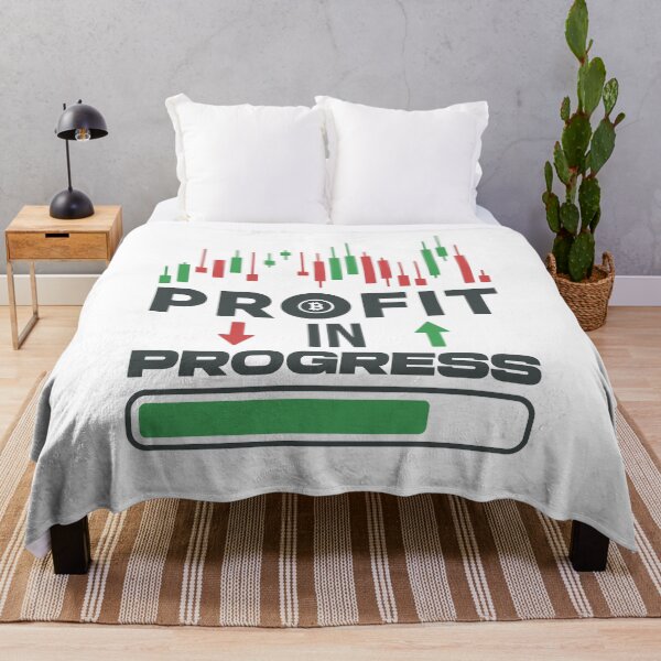 Item preview, Profit In Progress Crypto Investor & Bitcoin Trader Funny designed and sold by venomousvector.