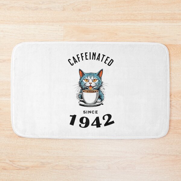 Item preview, Cat Caffeinated Since 1942 designed and sold by LegendaryDesigns.