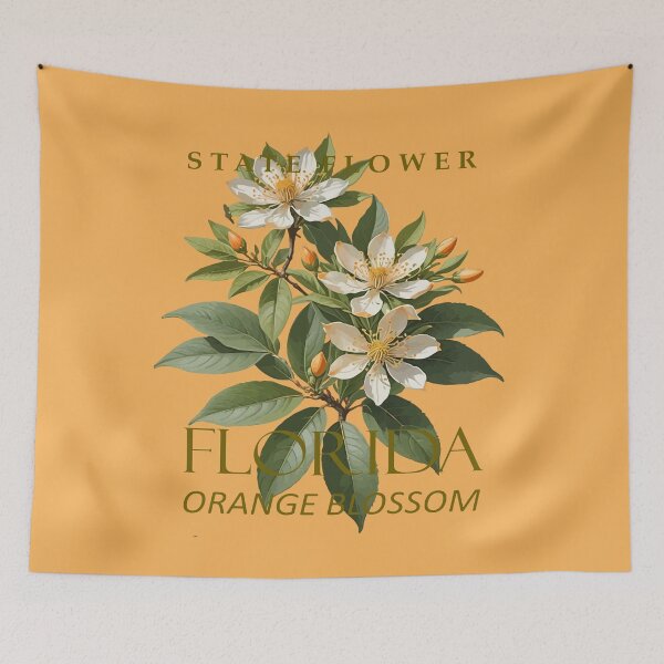Item preview, Florida Territory Flower Orange Blossom Design designed and sold by taiche.